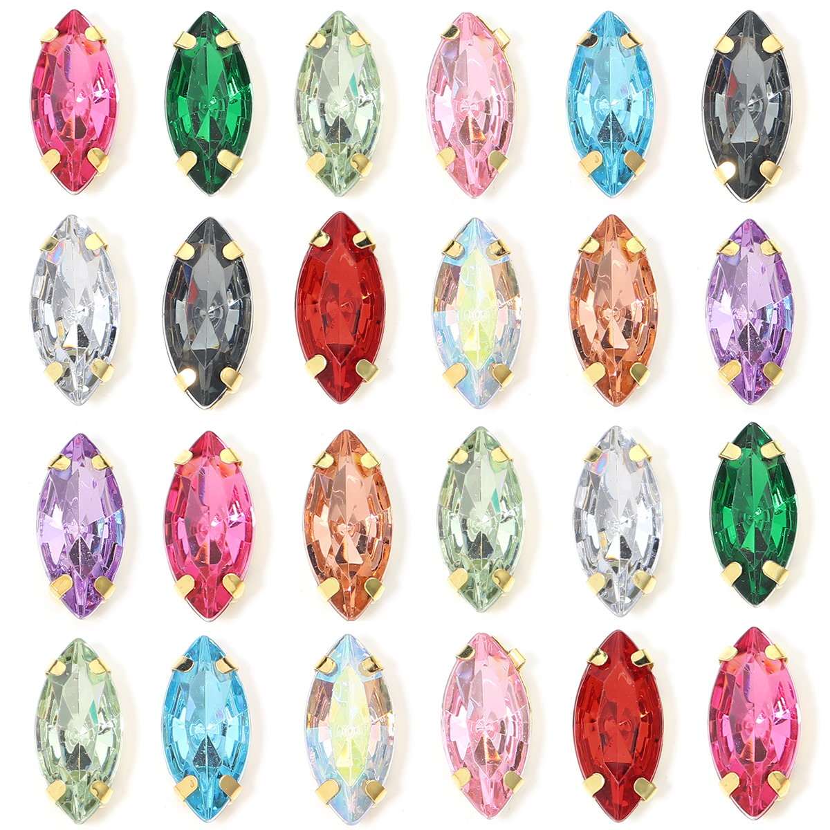 50pcs Horse Eye Shape Stainles – Sew On Rhinestone Bewertung und Preis