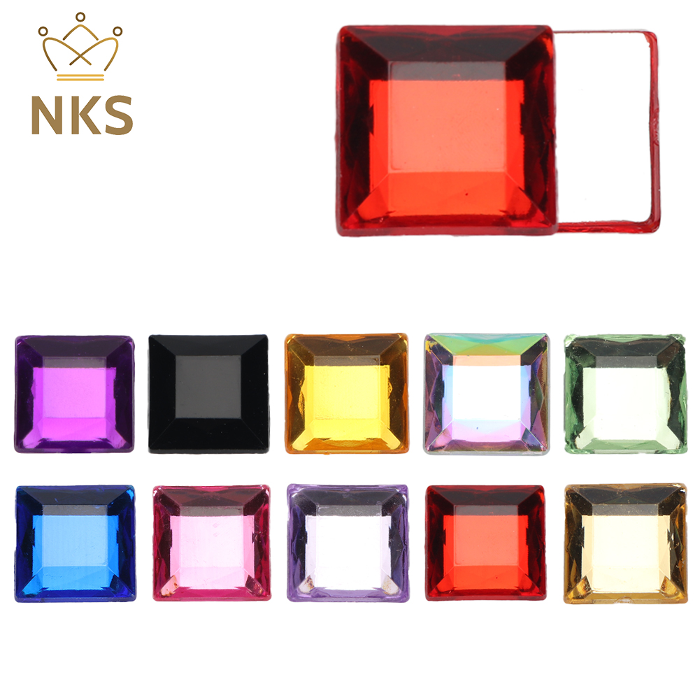 NKS 10mm 12mm Faceted Square C – Hotfix Rhinestone Sheet Bewertung und Preis