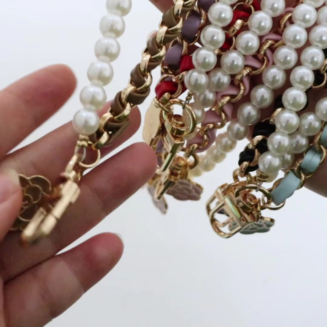 1 Strand/Lot Leather Imitation – Pearl Trim Chain Bewertung und Preis