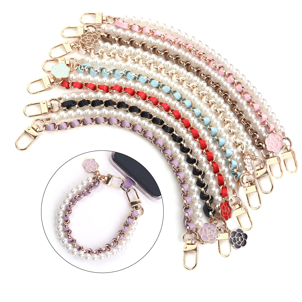 1 Strand/Lot Leather Imitation – Pearl Trim Chain Bewertung und Preis