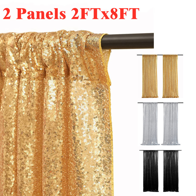 Gold/Silvery Sequin Backdrop C – Sequin Fabric Panel Bewertung und Preis