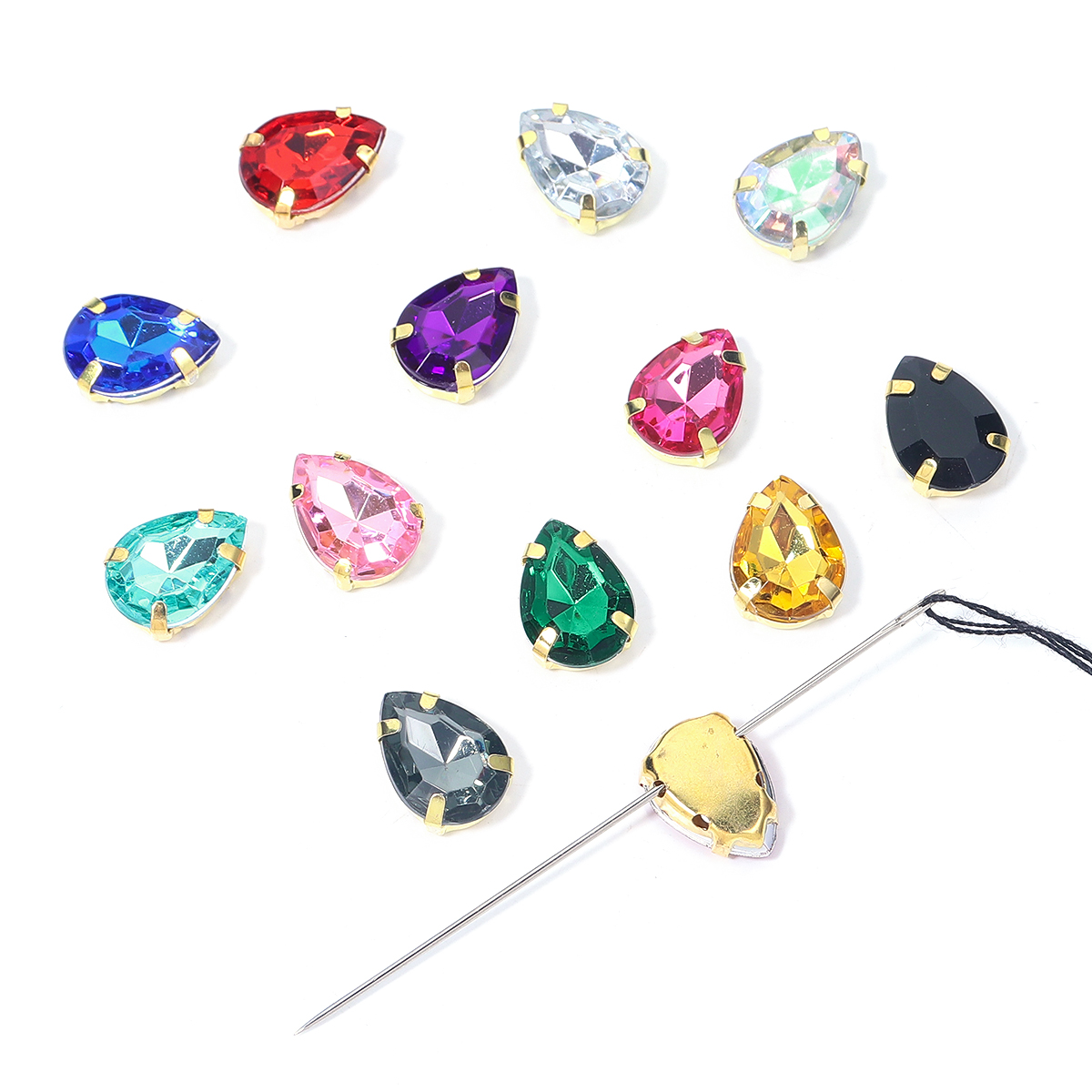 50pcs Colorful Sew-on Claw Rhi – Sew On Rhinestone Bewertung und Preis