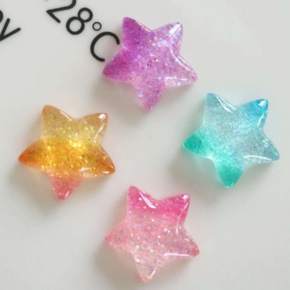 10PCS Gradient Star Series Res – Christmas Craft Embellishment Bewertung und Preis