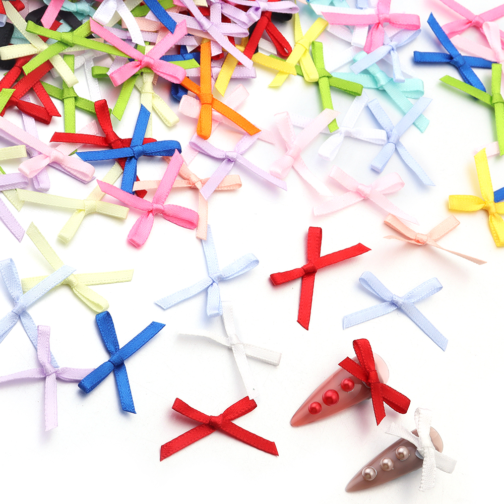 50Pcs 2.5x3cm Ribbons Mini Sat – Christmas Craft Embellishment Bewertung und Preis