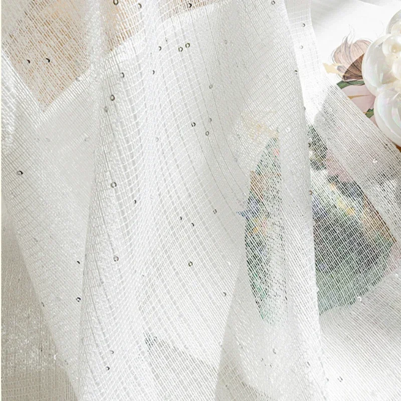French Sheer Curtains for Livi – Sequin Fabric Panel Bewertung und Preis