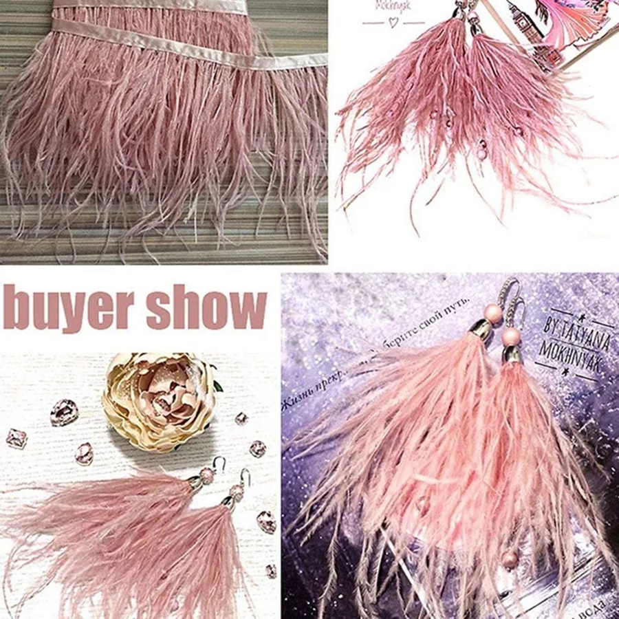 100CM Natural ostrich Feather  – Feather Trim Marabou Bewertung und Preis