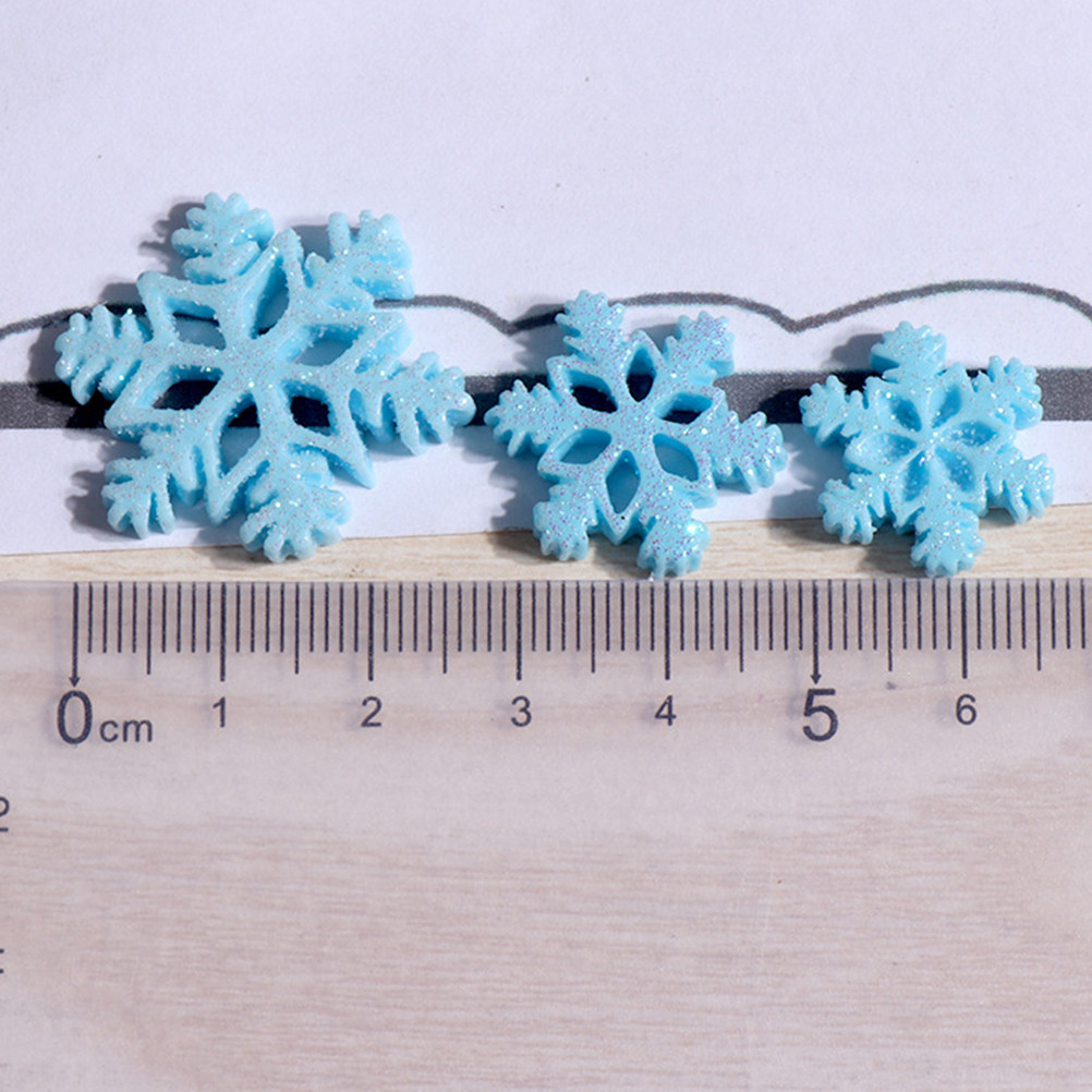 50Pcs Mini Resin Snowflake Orn – Christmas Craft Embellishment Bewertung und Preis