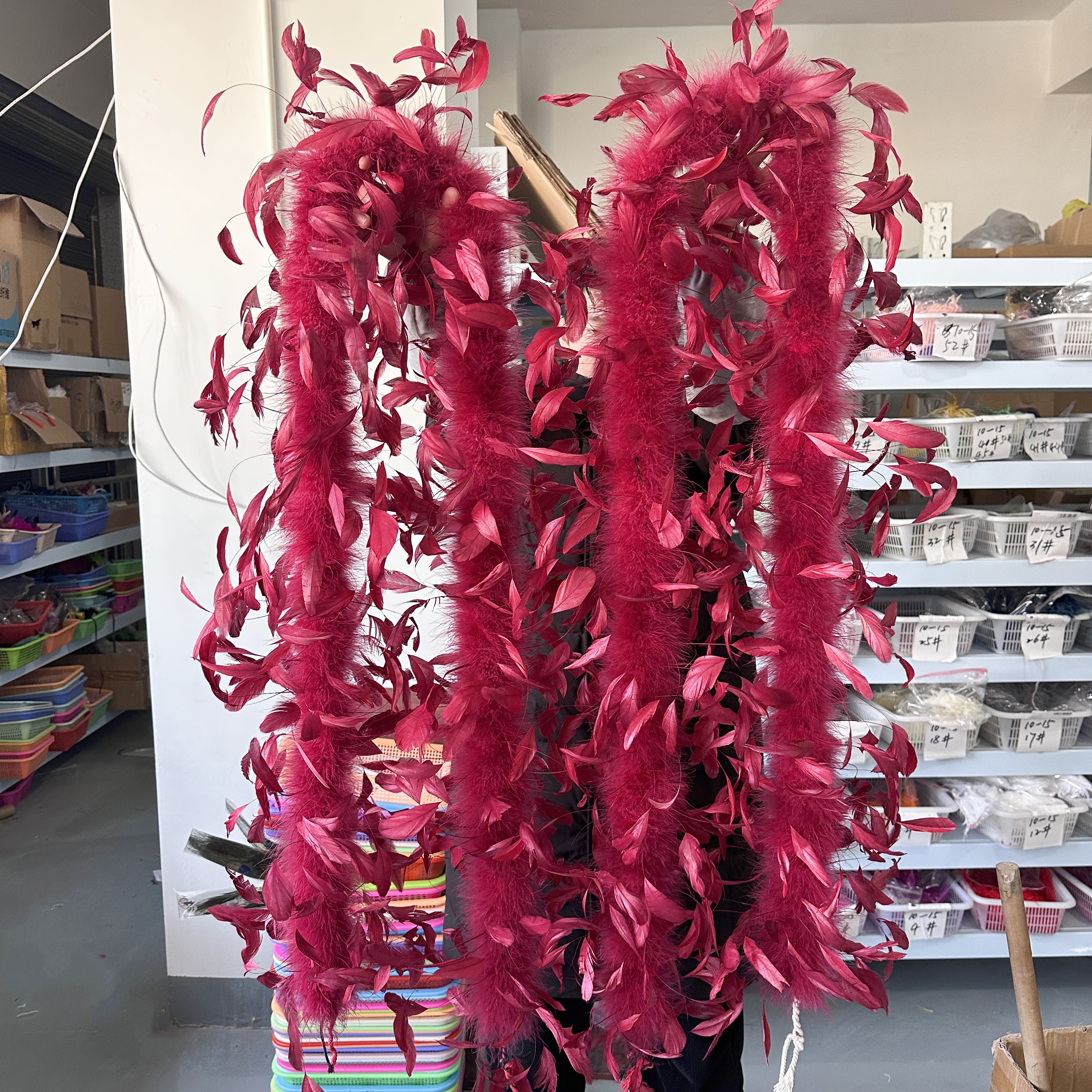 2Meter Burgundy Turkey Marabou – Feather Trim Marabou Bewertung und Preis