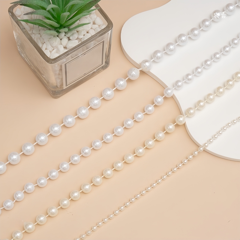 2/5m ABS Imitation Pearl Bead  – Pearl Trim Chain Bewertung und Preis