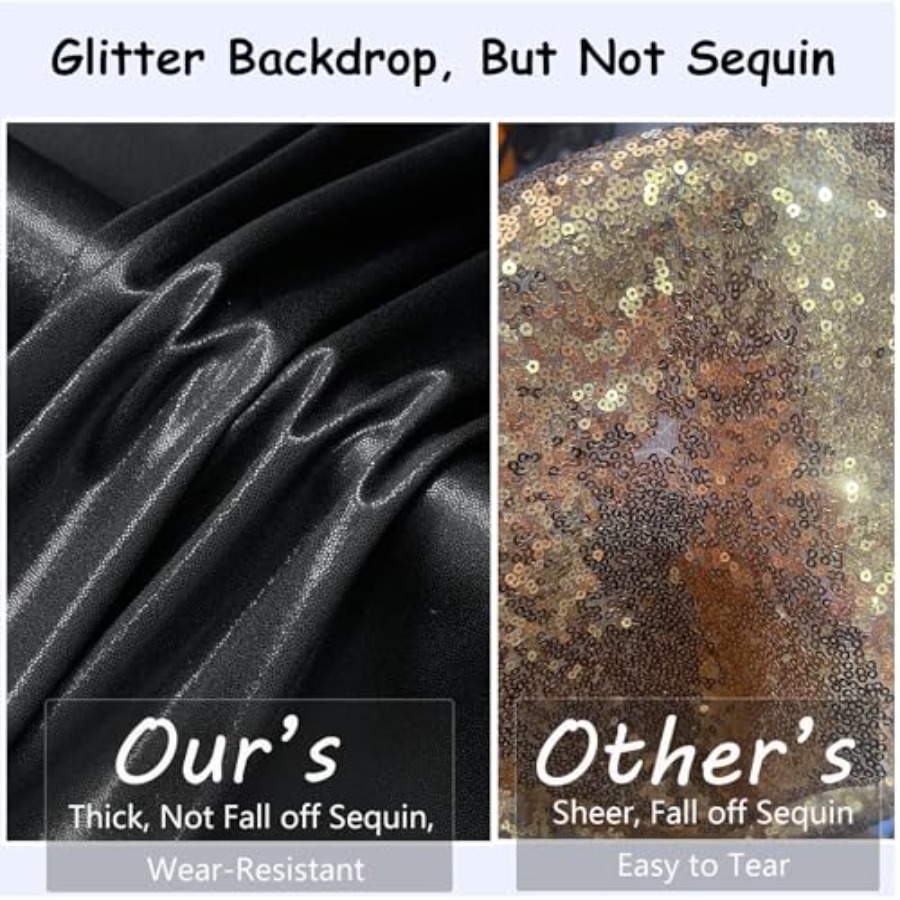 Party backdrop curtain: wrinkl – Sequin Fabric Panel Bewertung und Preis