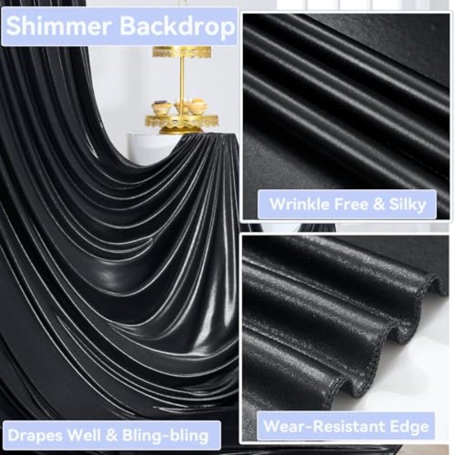 Party backdrop curtain: wrinkl – Sequin Fabric Panel Bewertung und Preis