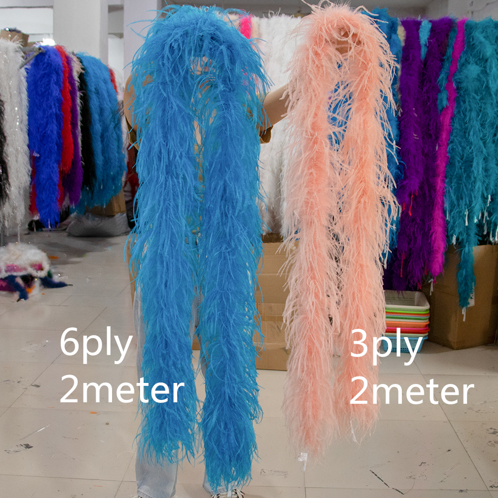 Natural Ostrich Feather Boa 1  – Feather Trim Marabou Bewertung und Preis