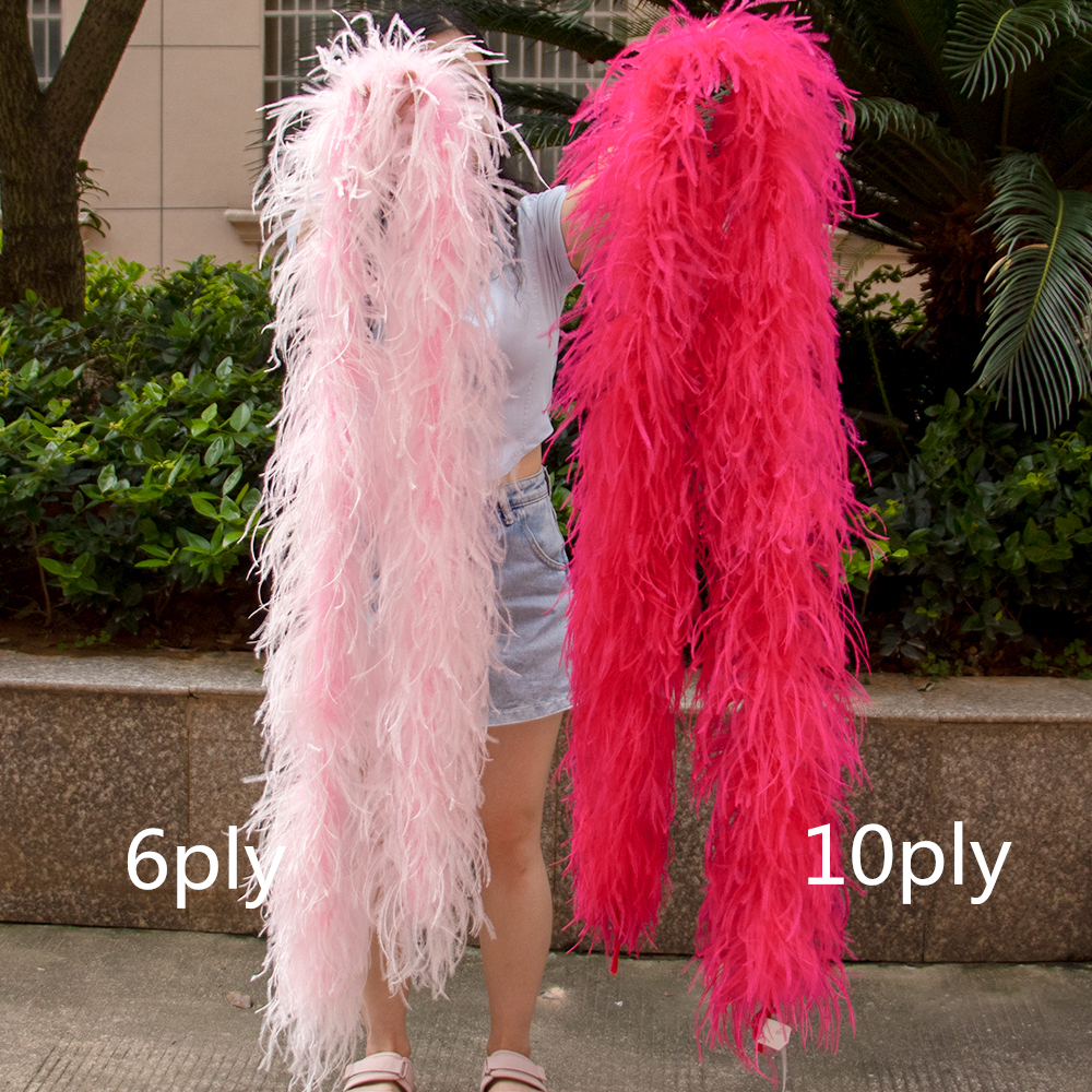 Natural Ostrich Feather Boa 1  – Feather Trim Marabou Bewertung und Preis