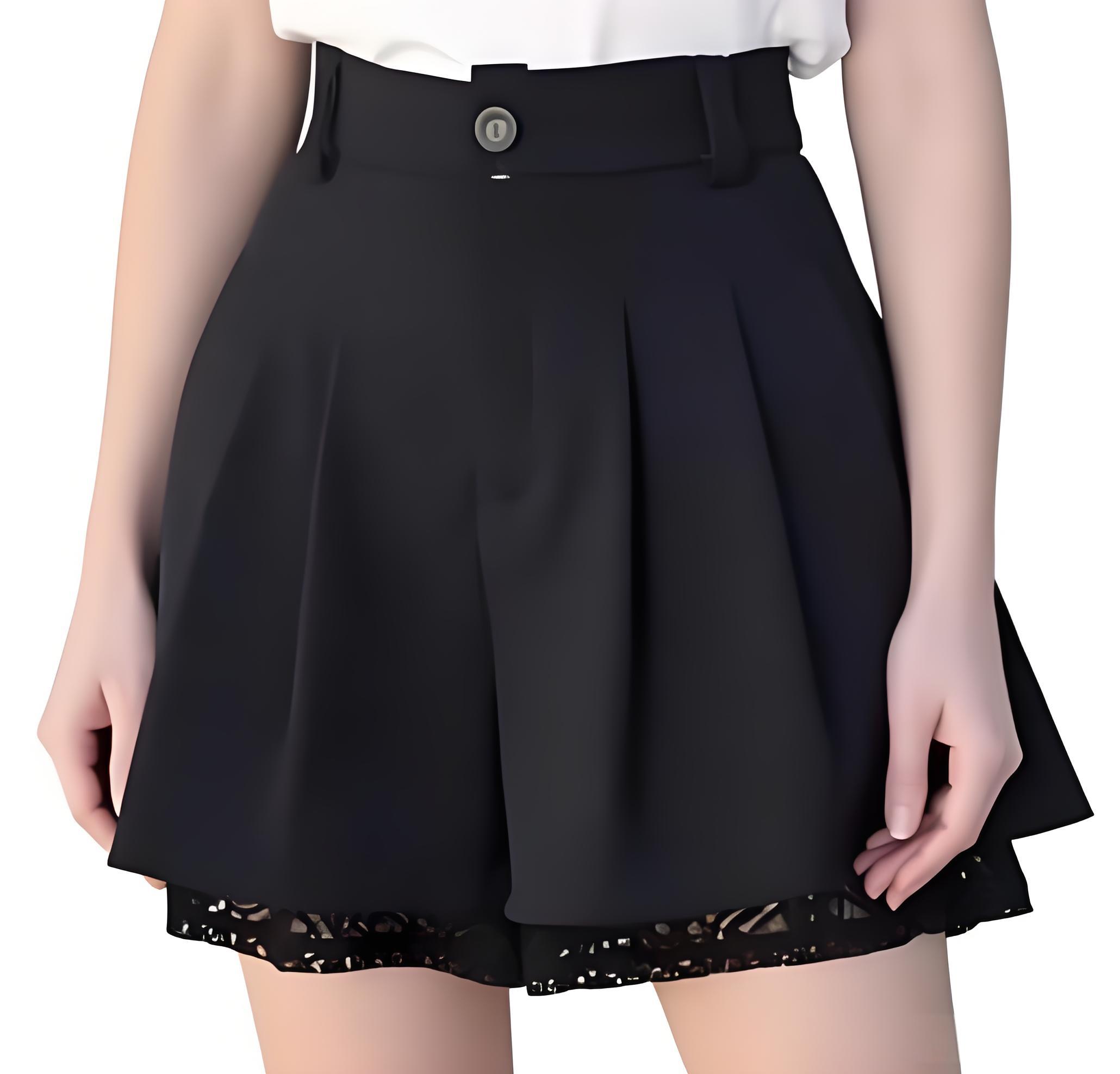 Women High Waist Tailored Trou – Elastic Lace Trim Bewertung und Preis