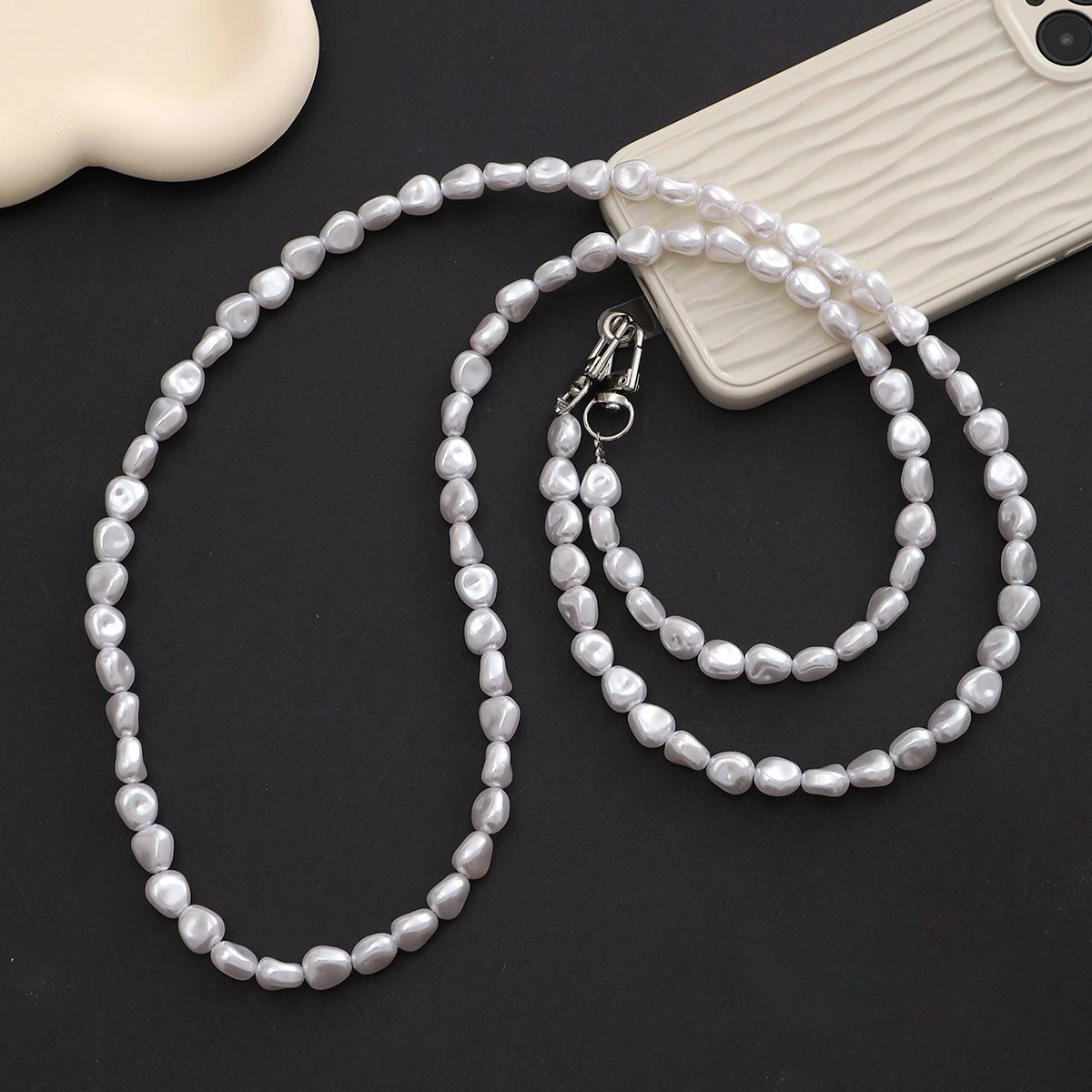 Mobile Phone Lanyard Luxury Pe – Pearl Trim Chain Bewertung und Preis