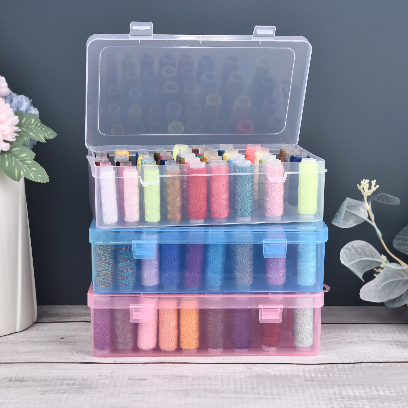 New Sewing Thread Box 42 Piece – Craft Embellishment Storage Bewertung und Preis