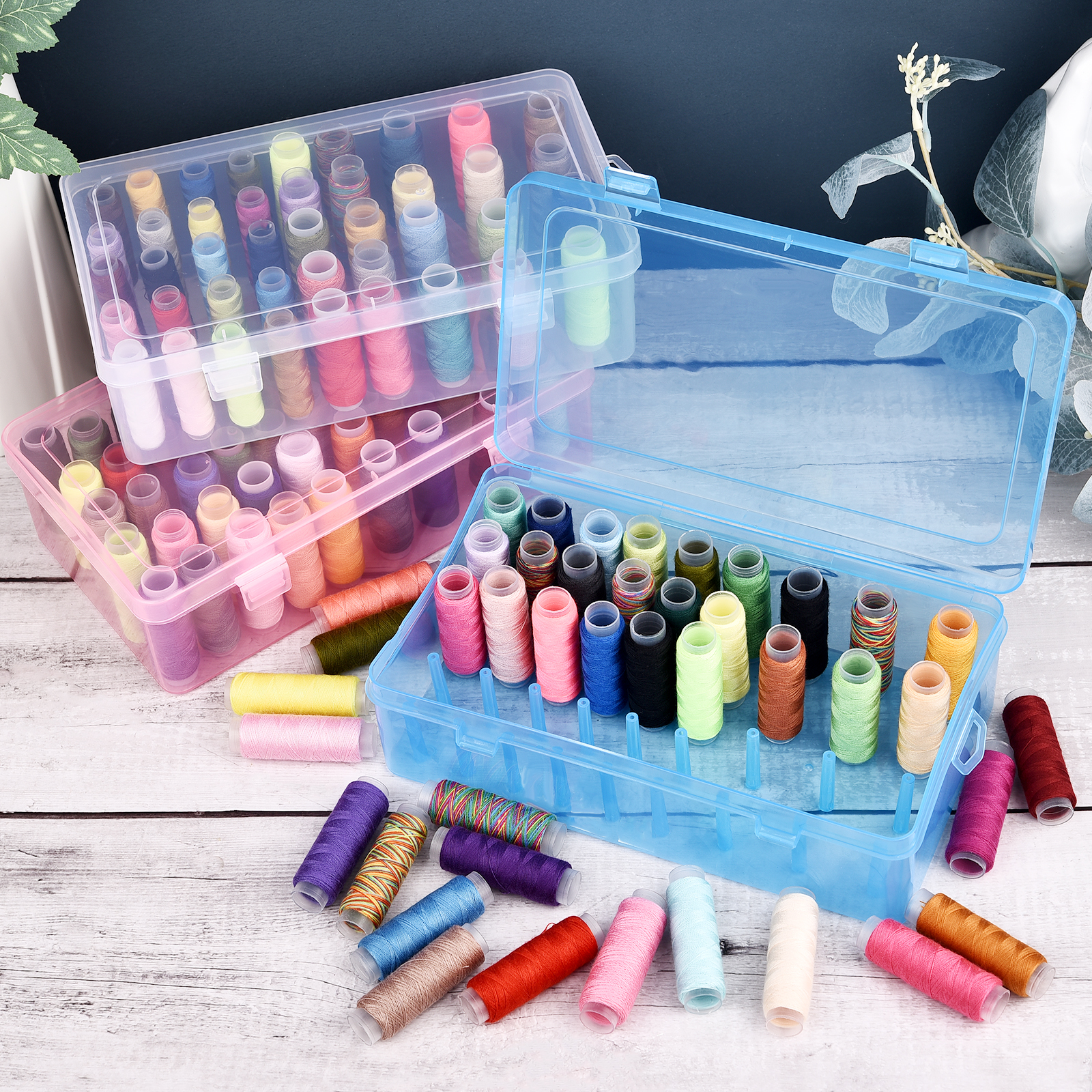 New Sewing Thread Box 42 Piece – Craft Embellishment Storage Bewertung und Preis