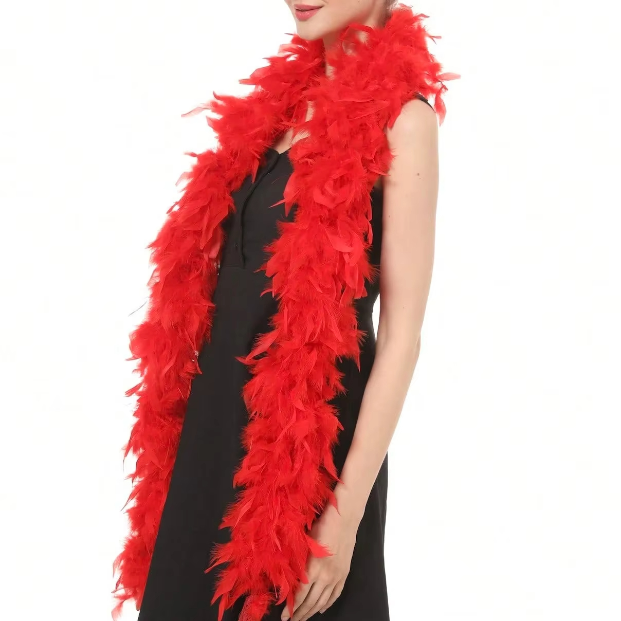 Red Marabou Feather Boa Trim F – Feather Trim Marabou Bewertung und Preis