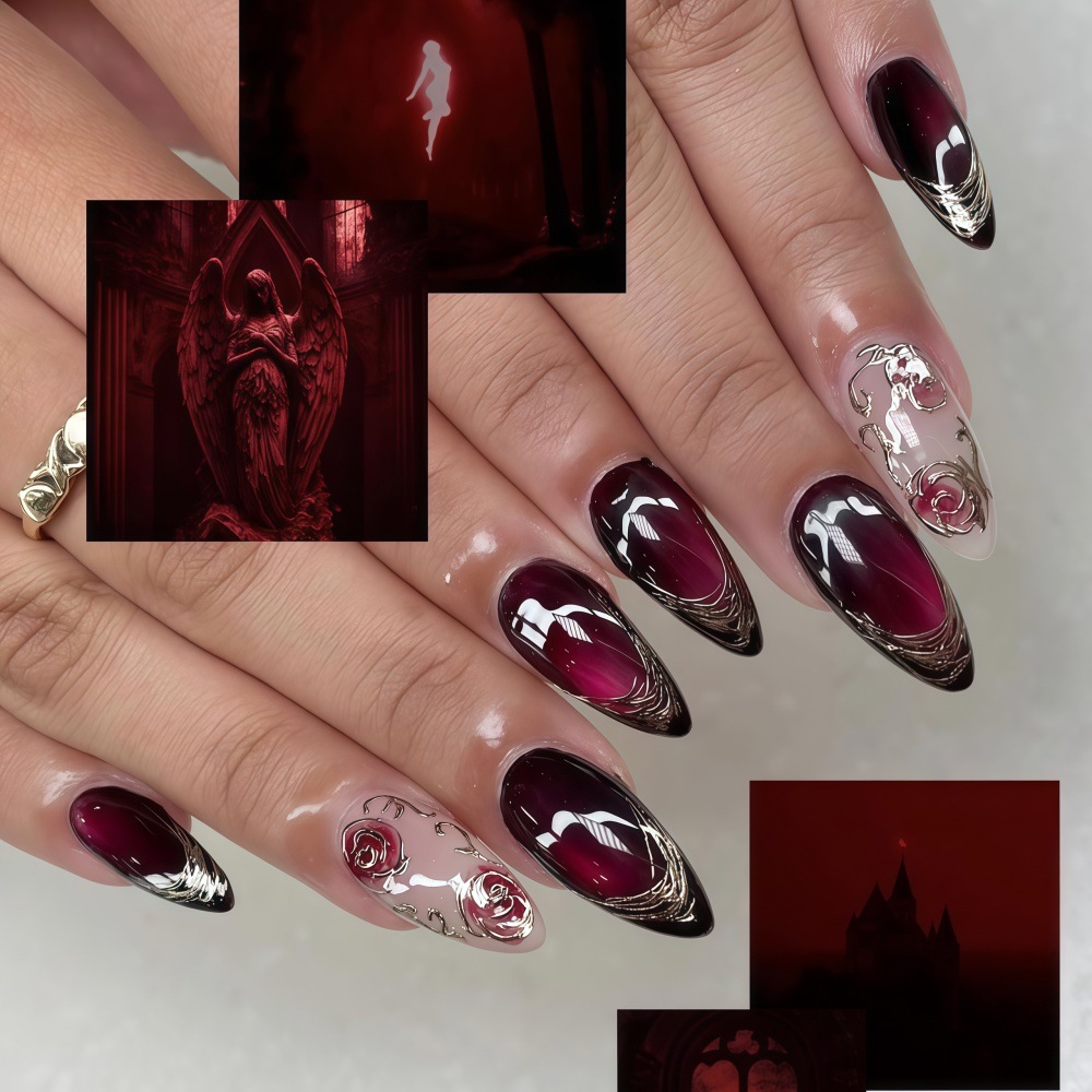 3D fake nails for women girls  – Embroidery Embellishments Bewertung und Preis