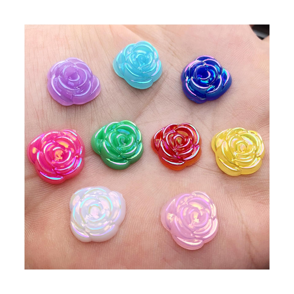 40pcs 14mm Gold Rose Flowers R – Embellishment Glue Craft Bewertung und Preis