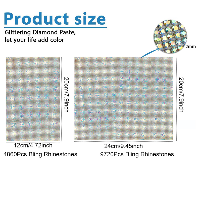 9720/4860Pcs Bling Rhinestone  – Hotfix Rhinestone Sheet Bewertung und Preis