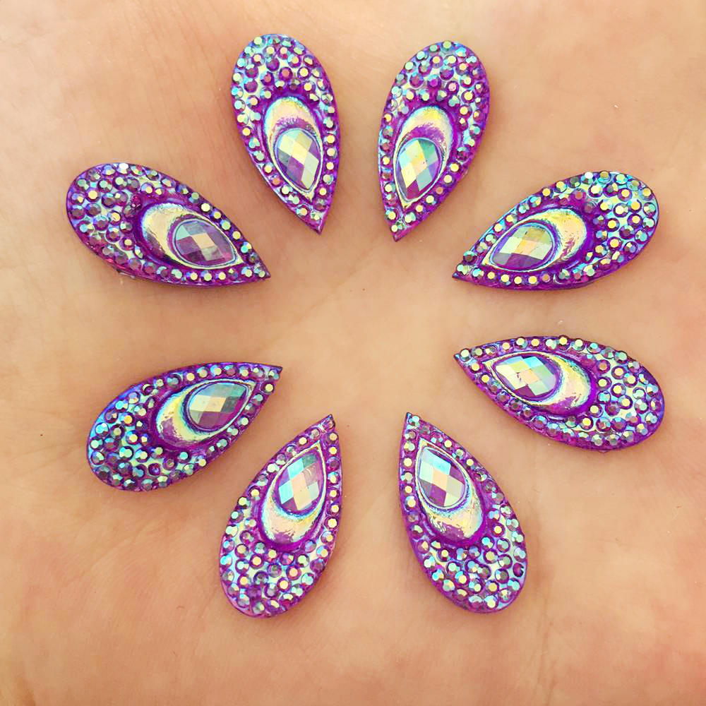 40PCS Resin 10*20mm Teardrop P – Embellishment Glue Craft Bewertung und Preis