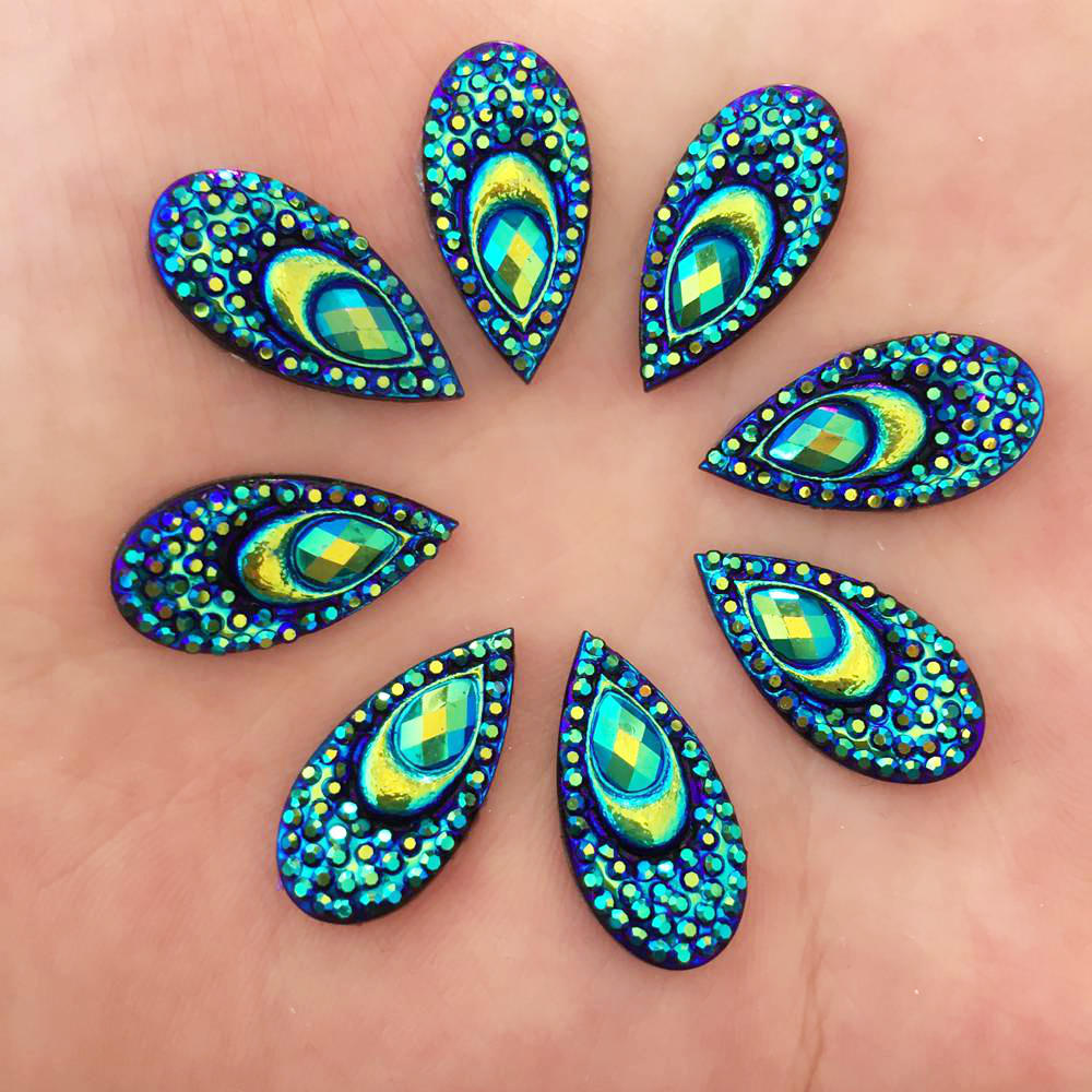 40PCS Resin 10*20mm Teardrop P – Embellishment Glue Craft Bewertung und Preis