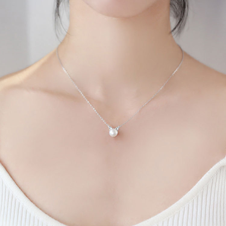 Fashion 925 Sterling Silver Je – Pearl Trim Chain Bewertung und Preis