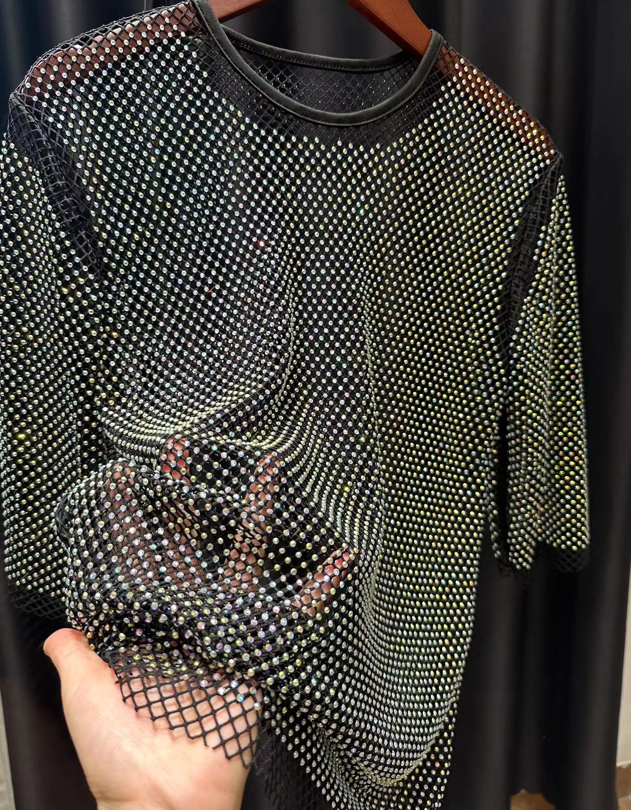 ColorShiny Diamonds  Electric  – Crystal Mesh Fabric Bewertung und Preis