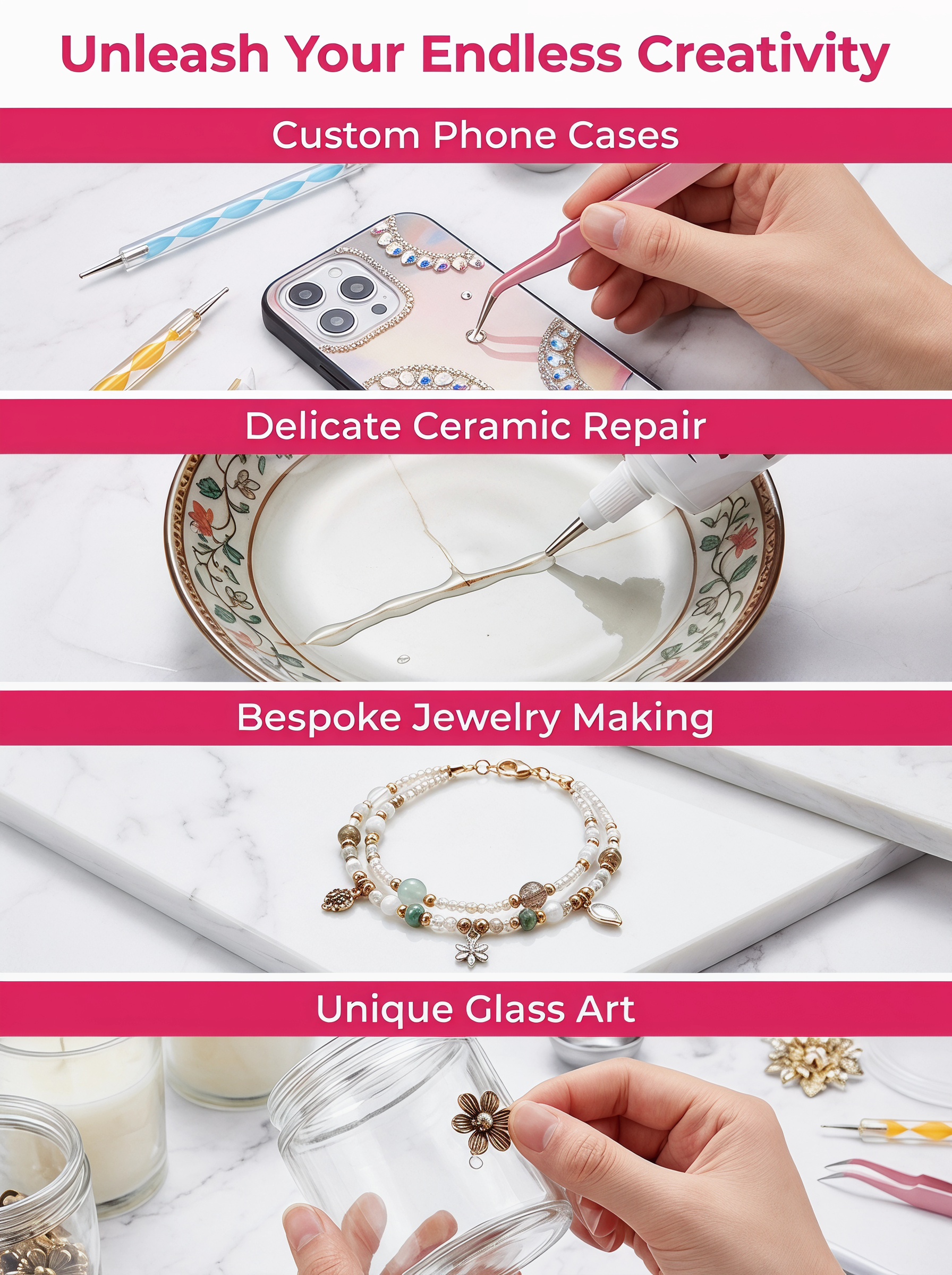 3Pcs Transparent Invisible Jew – Embellishment Glue Craft Bewertung und Preis