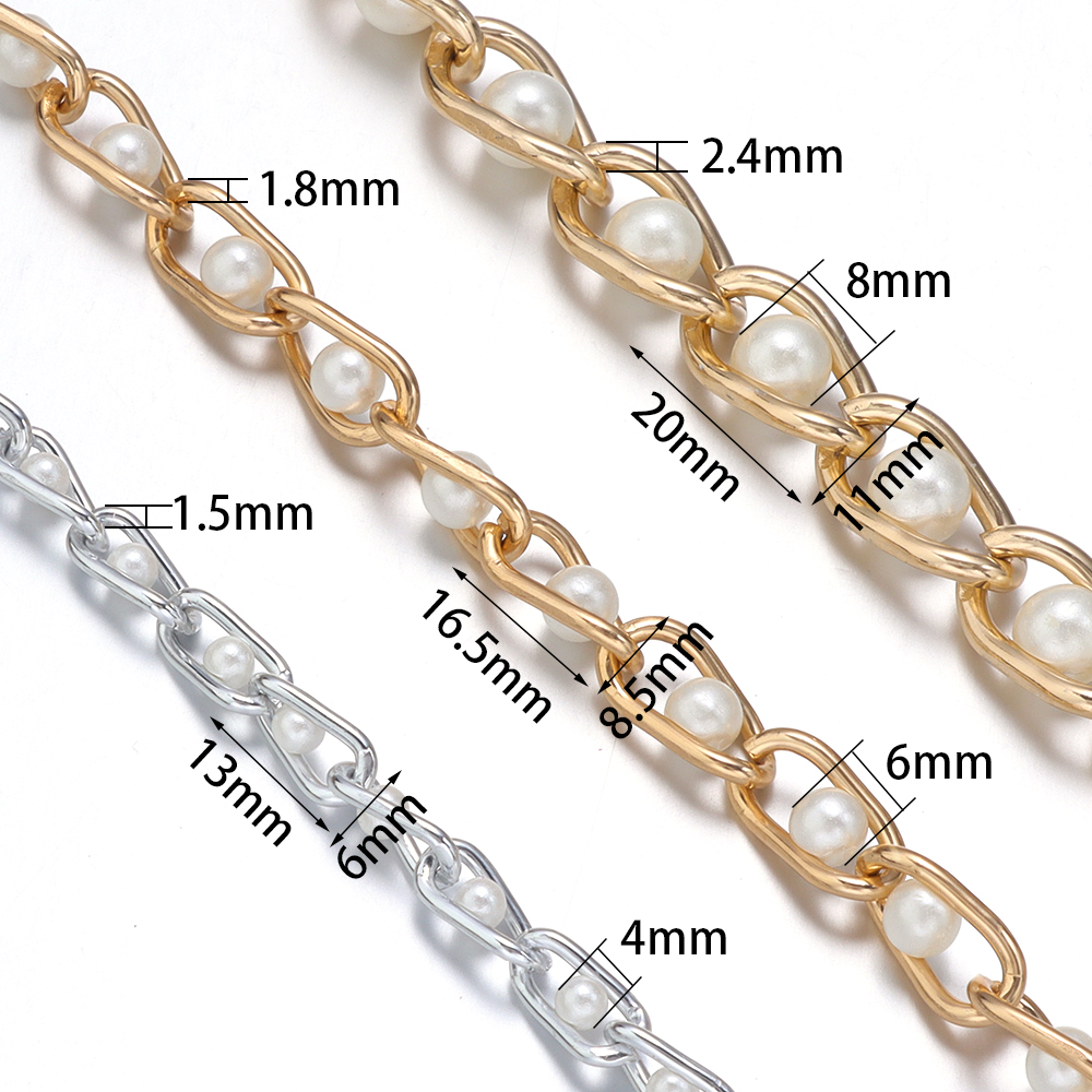 5Yards/Roll Beaded Chain Imita – Pearl Trim Chain Bewertung und Preis