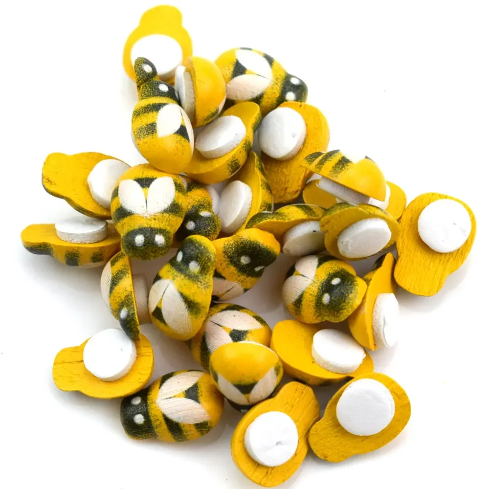 50pcs Yellow Wood Glue Buttons – Embellishment Glue Craft Bewertung und Preis