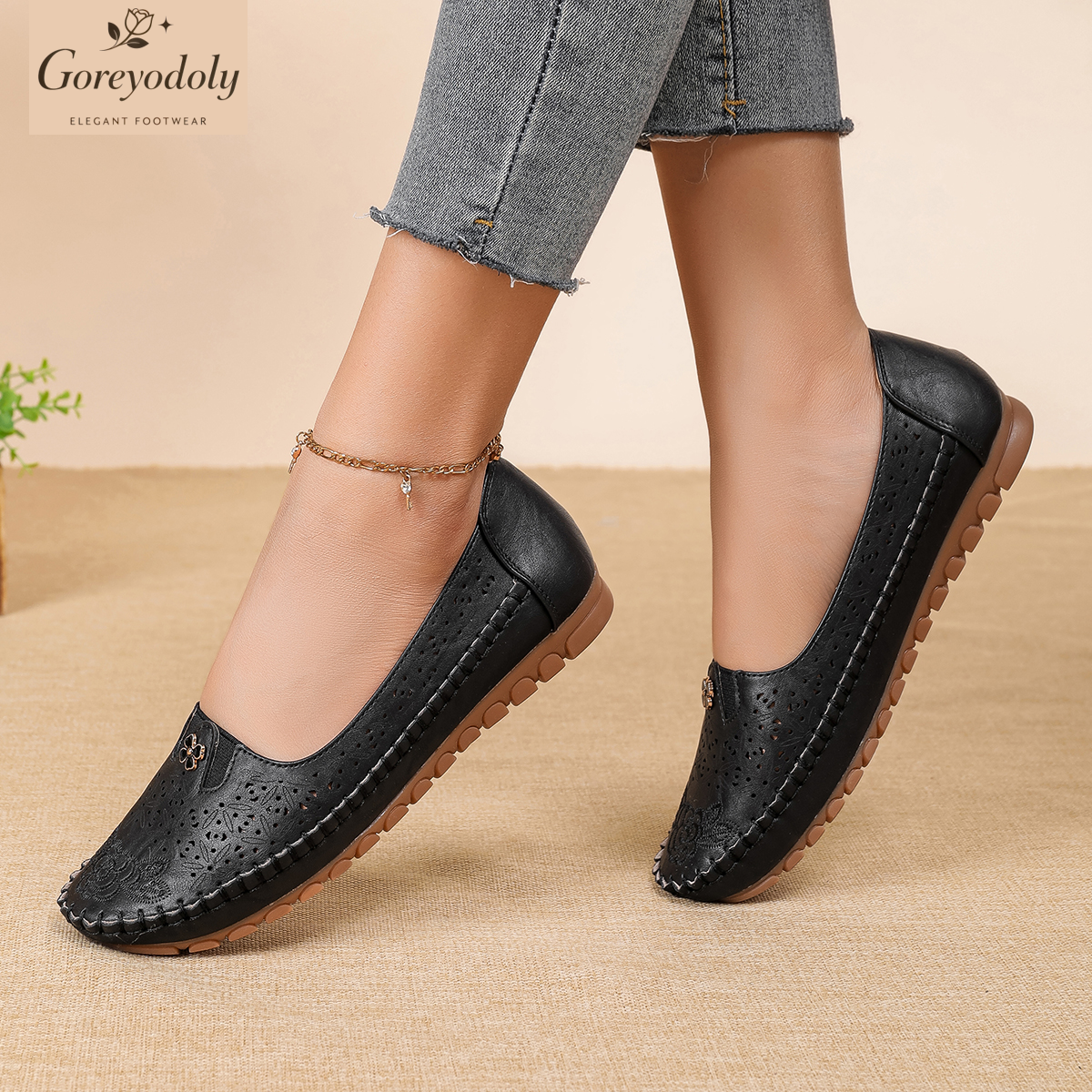 Goreyodoly women loafers flora – Embroidery Embellishments Bewertung und Preis