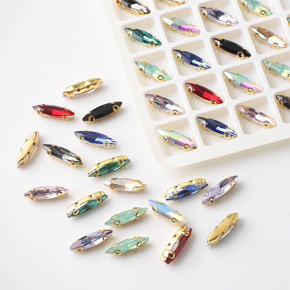 20Pcs 4x15mm Horse eye Crystal – Sew On Rhinestone Bewertung und Preis