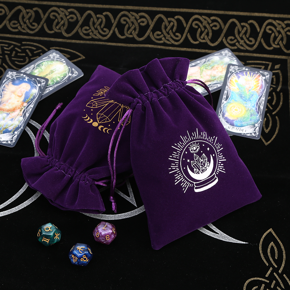 5Pcs Tarot Storage Velvet Bag  – Craft Embellishment Storage Bewertung und Preis
