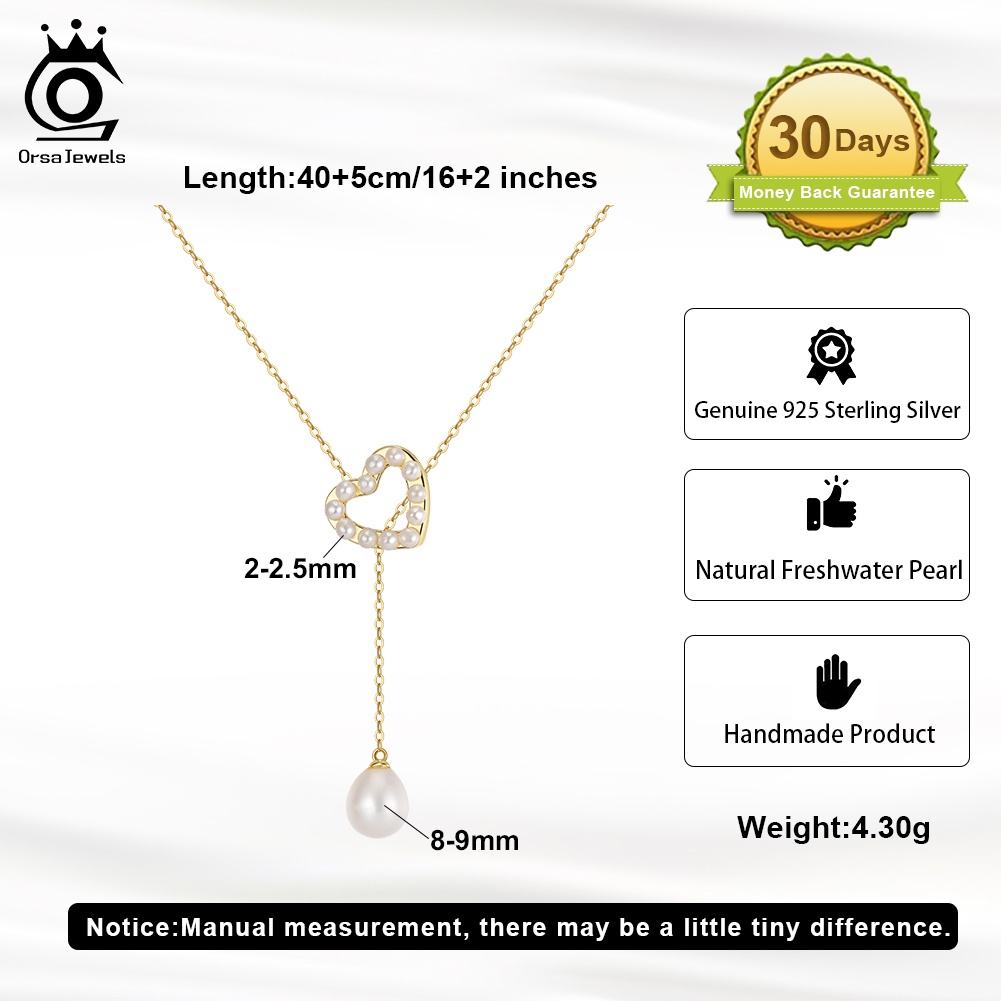 ORSA JEWELS S925 Love Heart Pe – Pearl Trim Chain Bewertung und Preis
