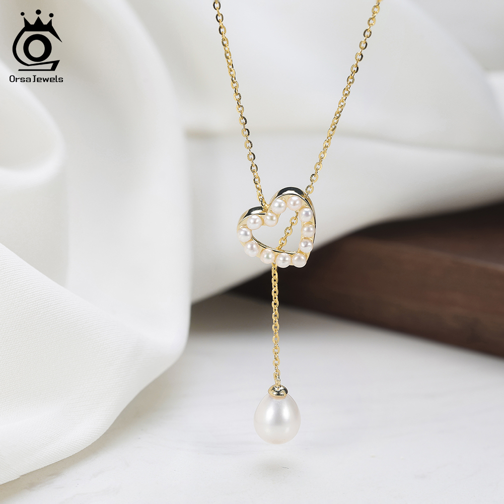 ORSA JEWELS S925 Love Heart Pe – Pearl Trim Chain Bewertung und Preis