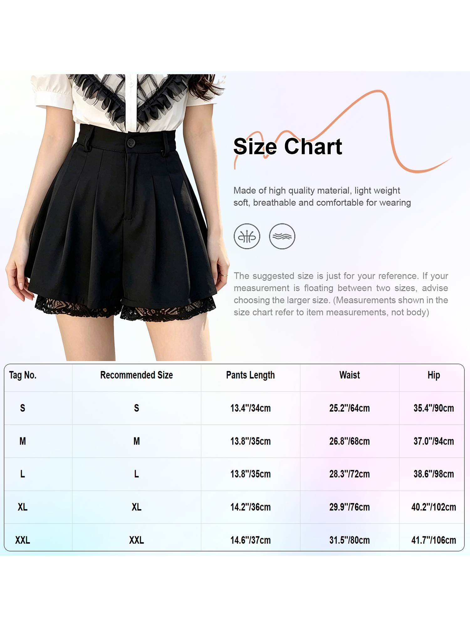 Women Casual High Waist Tailor – Elastic Lace Trim Bewertung und Preis