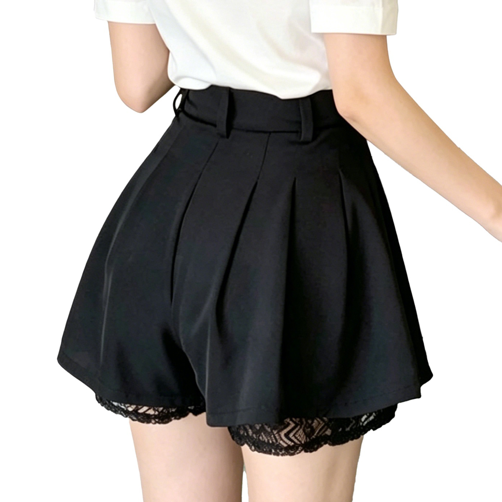Women Casual High Waist Tailor – Elastic Lace Trim Bewertung und Preis
