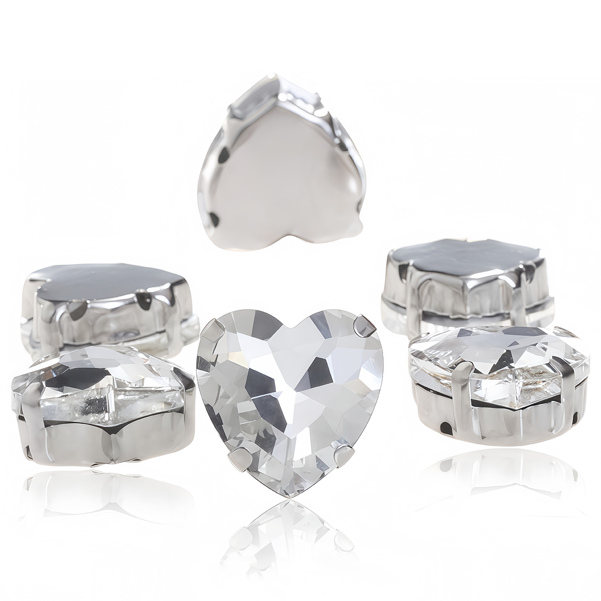 Heart Shape Glass Rhinestones  – Sew On Rhinestone Bewertung und Preis