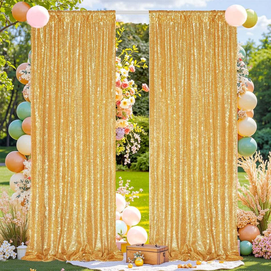 Silver Sequin Backdrop Curtain – Sequin Fabric Panel Bewertung und Preis