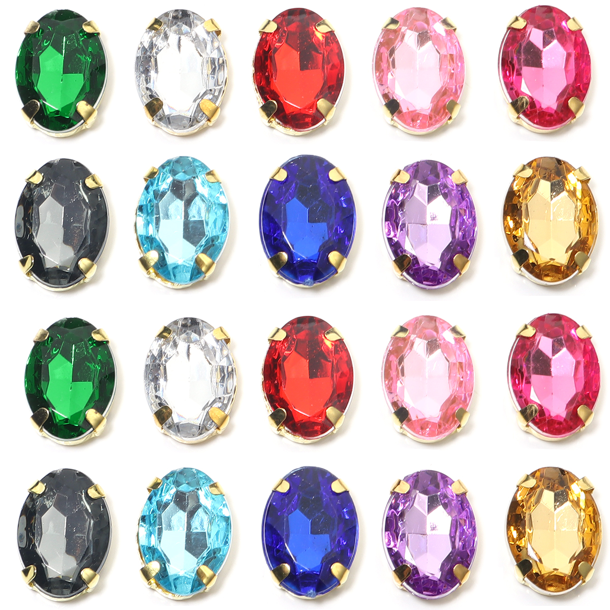 50pcs Gold Color Stainless Ste – Sew On Rhinestone Bewertung und Preis