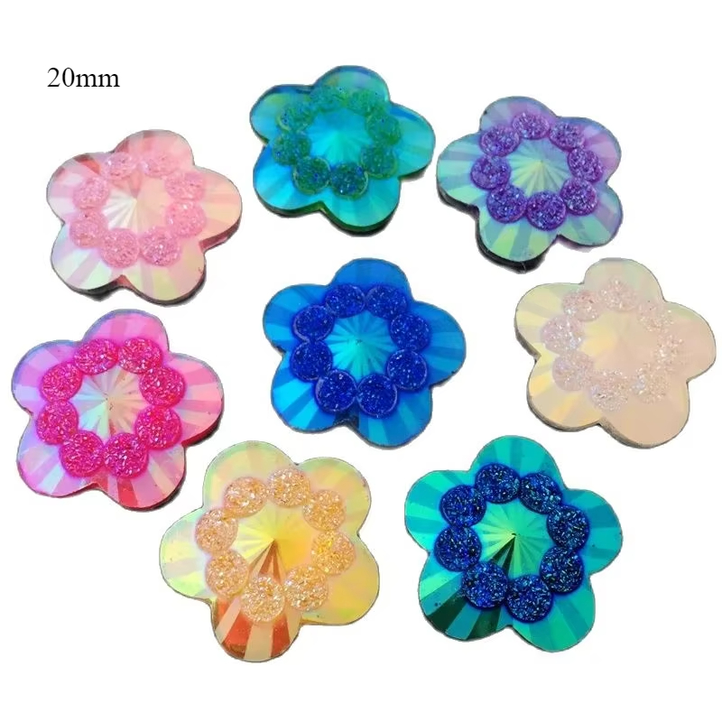 20pcs 20mm ab mixed color flow – Embellishment Glue Craft Bewertung und Preis