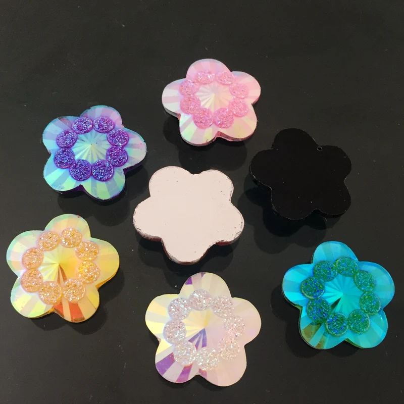 20pcs 20mm ab mixed color flow – Embellishment Glue Craft Bewertung und Preis