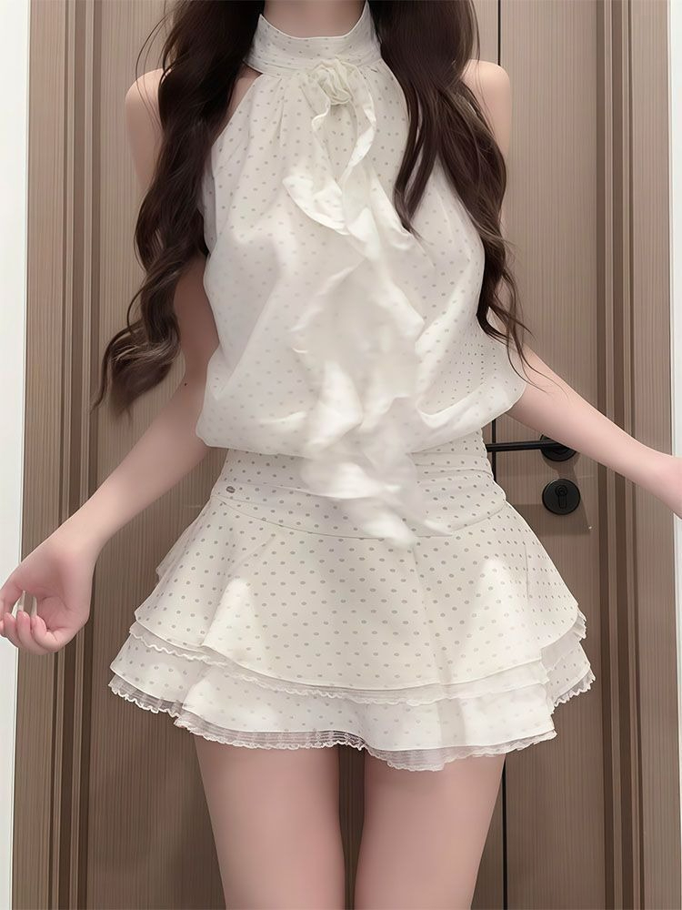 French Sweet Polka Dot 2 Piece – Elastic Lace Trim Bewertung und Preis