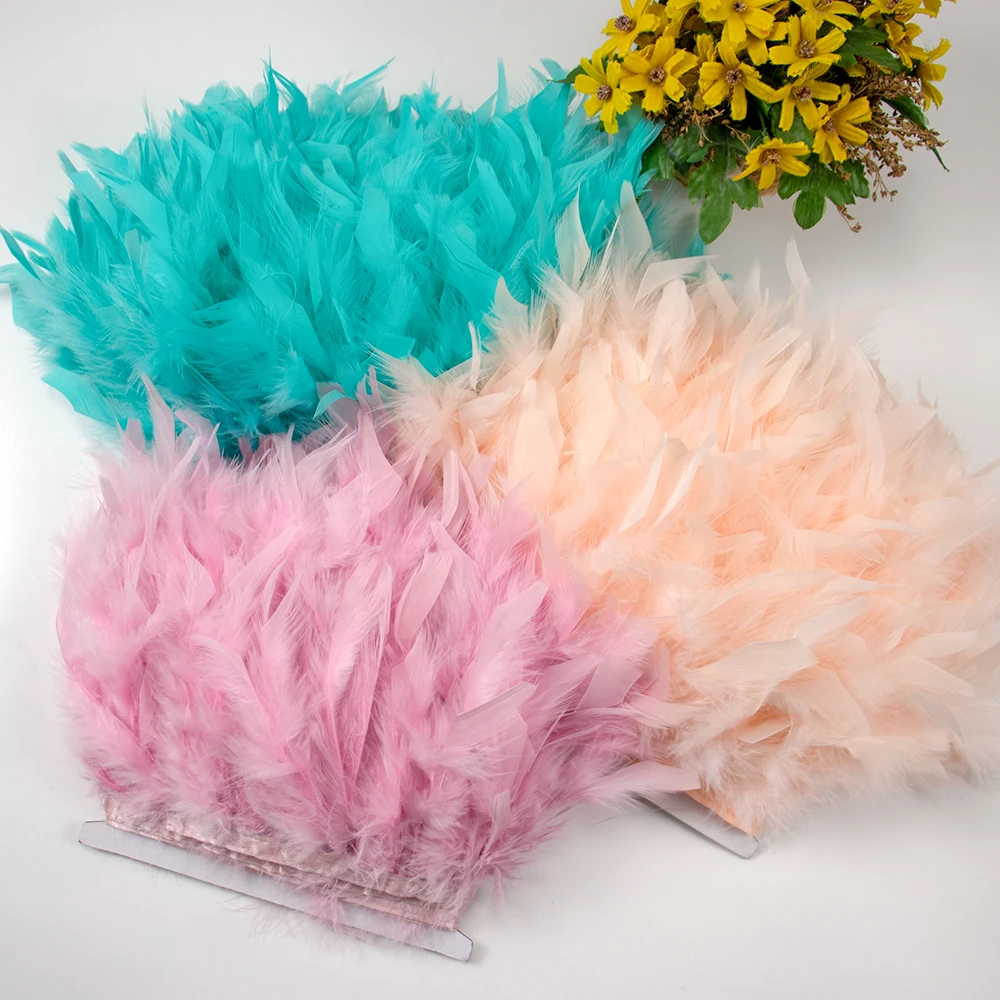 1M Natural Turkey Feathers Tri – Feather Trim Marabou Bewertung und Preis