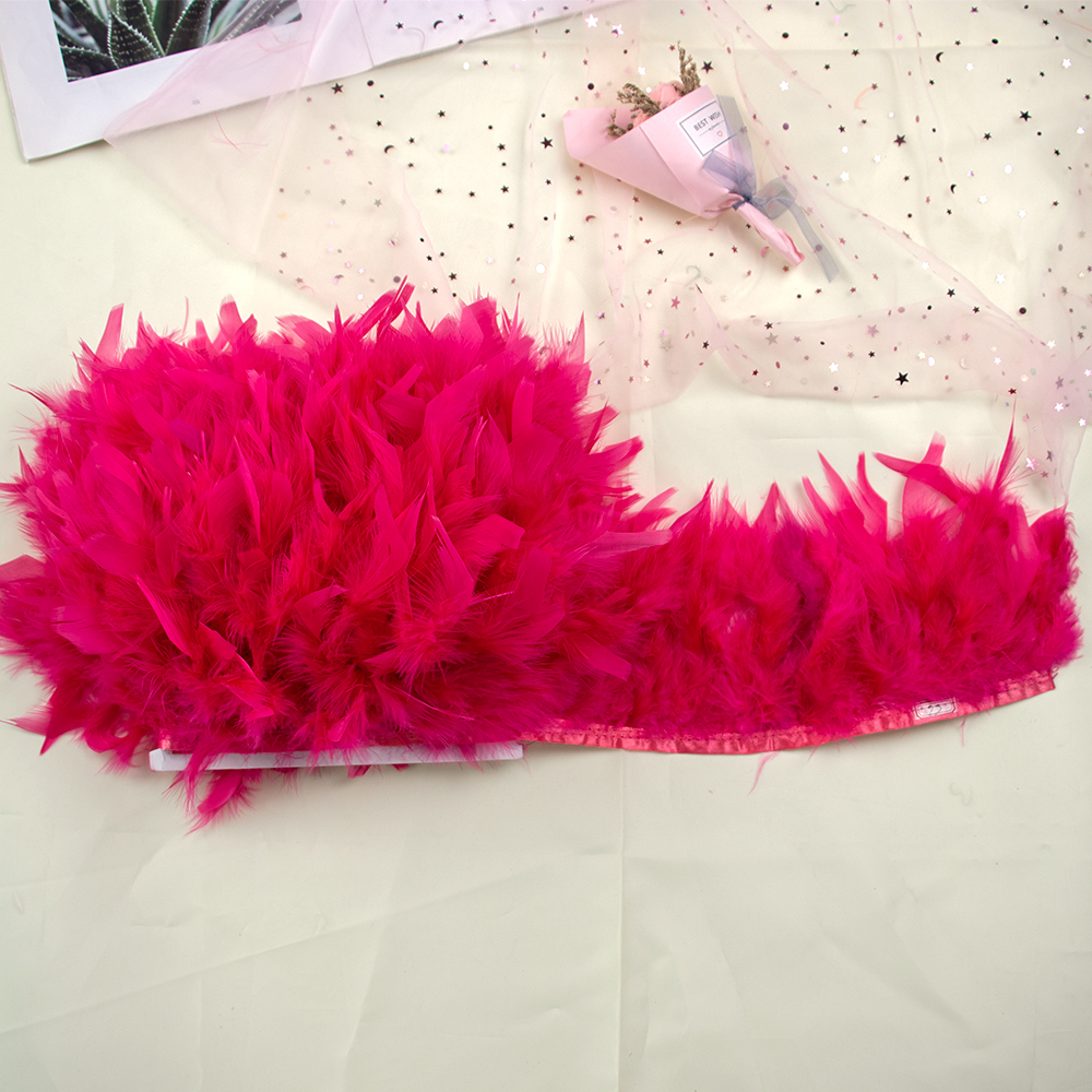 1M Natural Turkey Feathers Tri – Feather Trim Marabou Bewertung und Preis