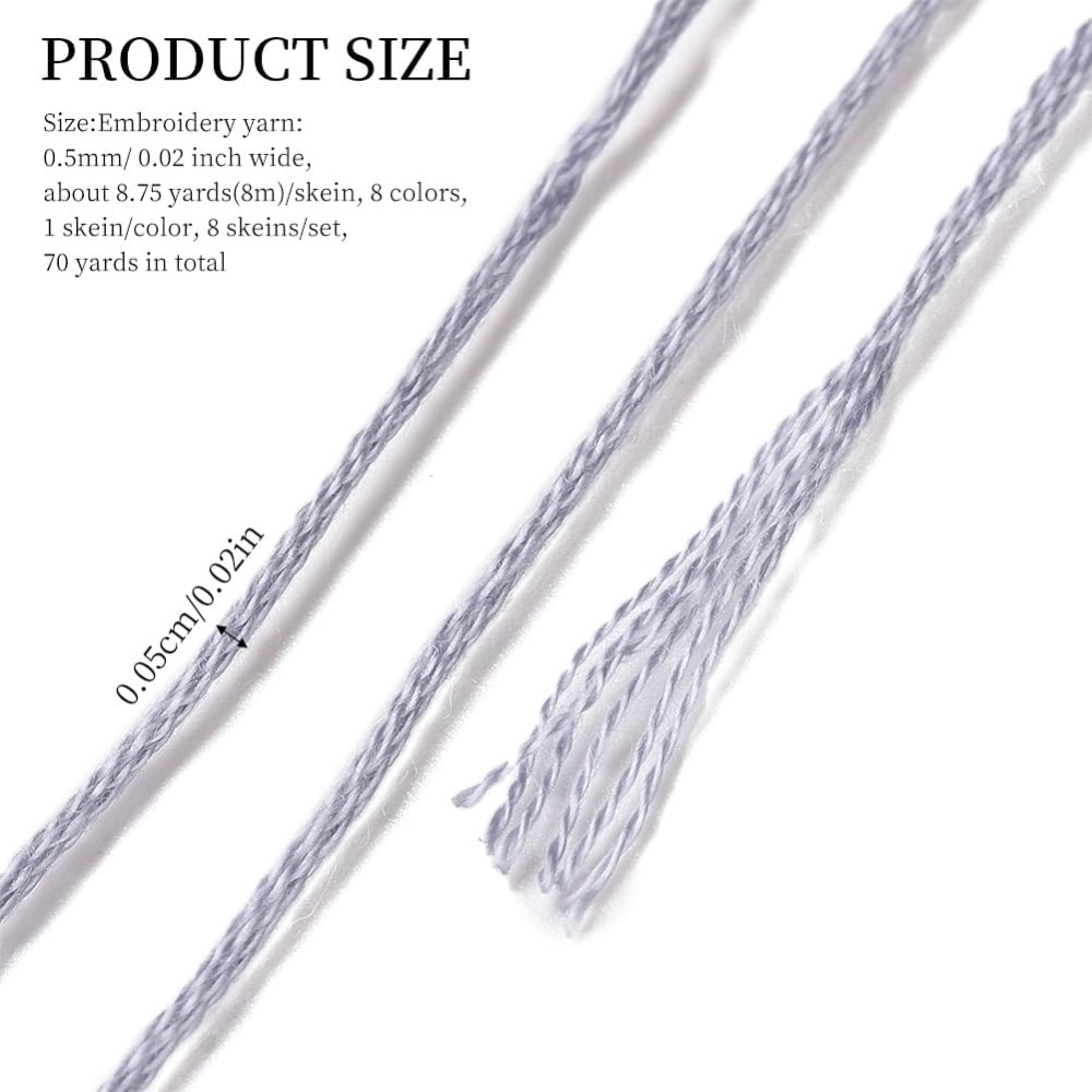 8 Skeins 70 Yards Grey Friends – Embroidery Embellishments Bewertung und Preis