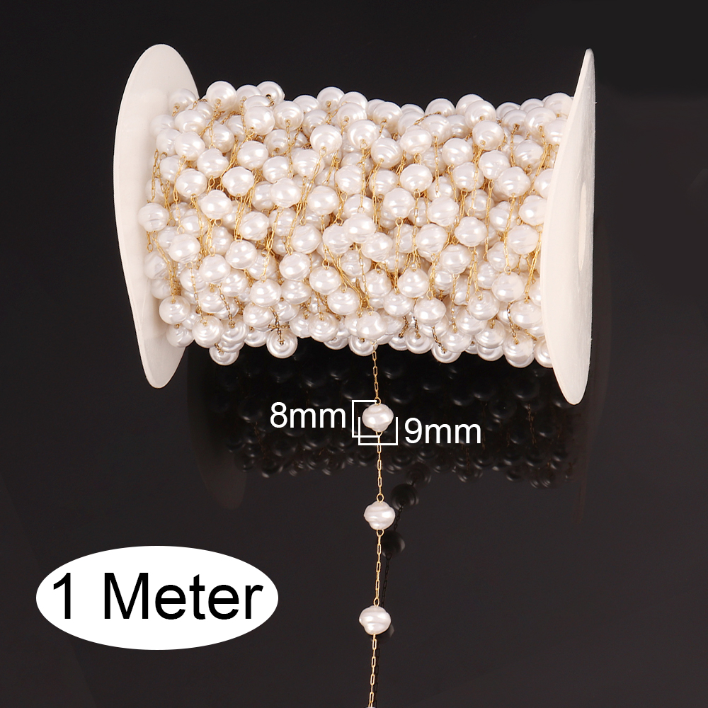 1Meters Stainless Steel Chain  – Pearl Trim Chain Bewertung und Preis