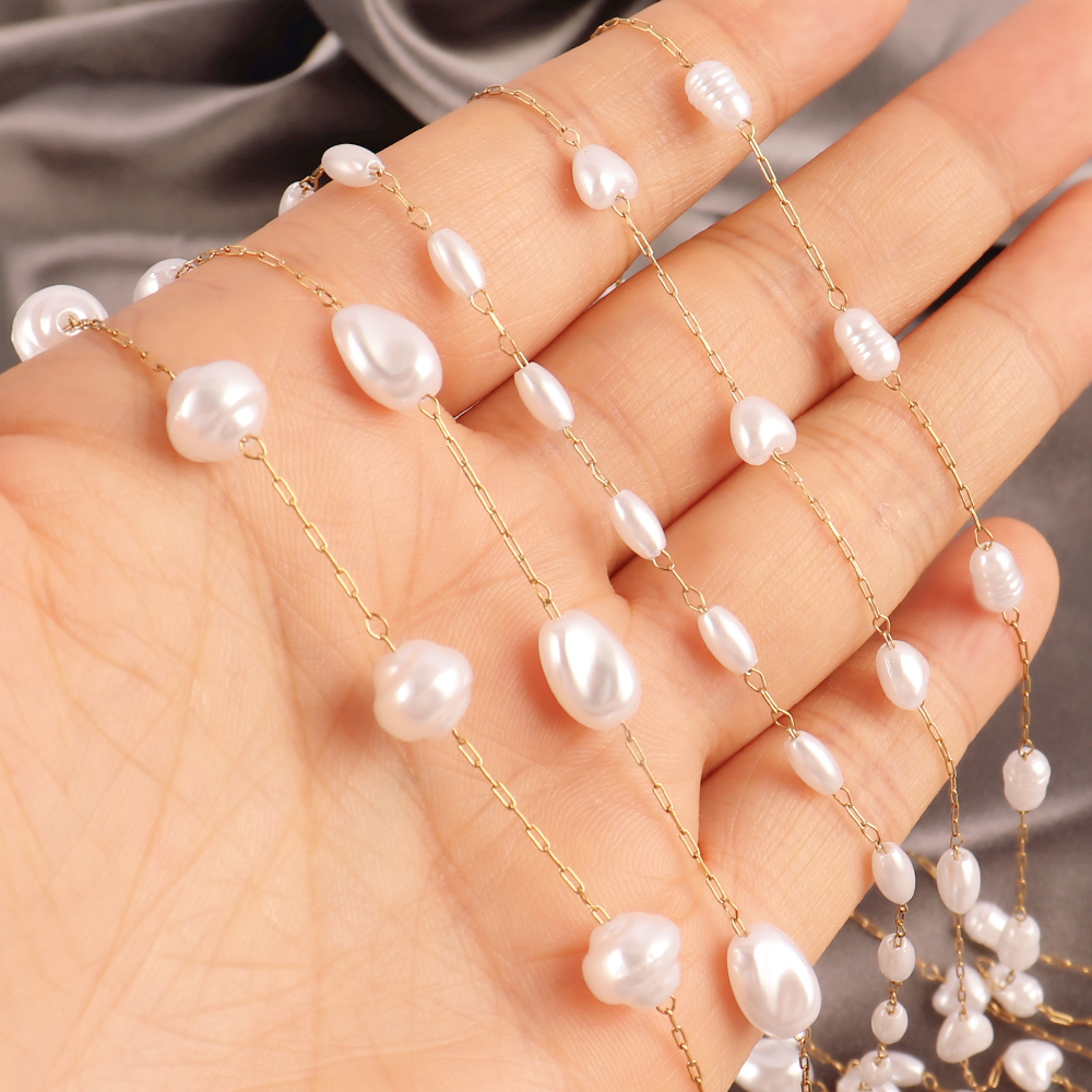 1Meters Stainless Steel Chain  – Pearl Trim Chain Bewertung und Preis